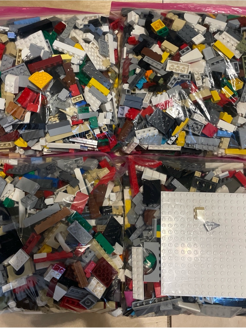 Mixed Building Bricks Bundle in Multicolor 10lbs bricks flats building